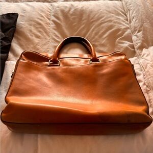 Cole Haan Tan Leather Briefcase